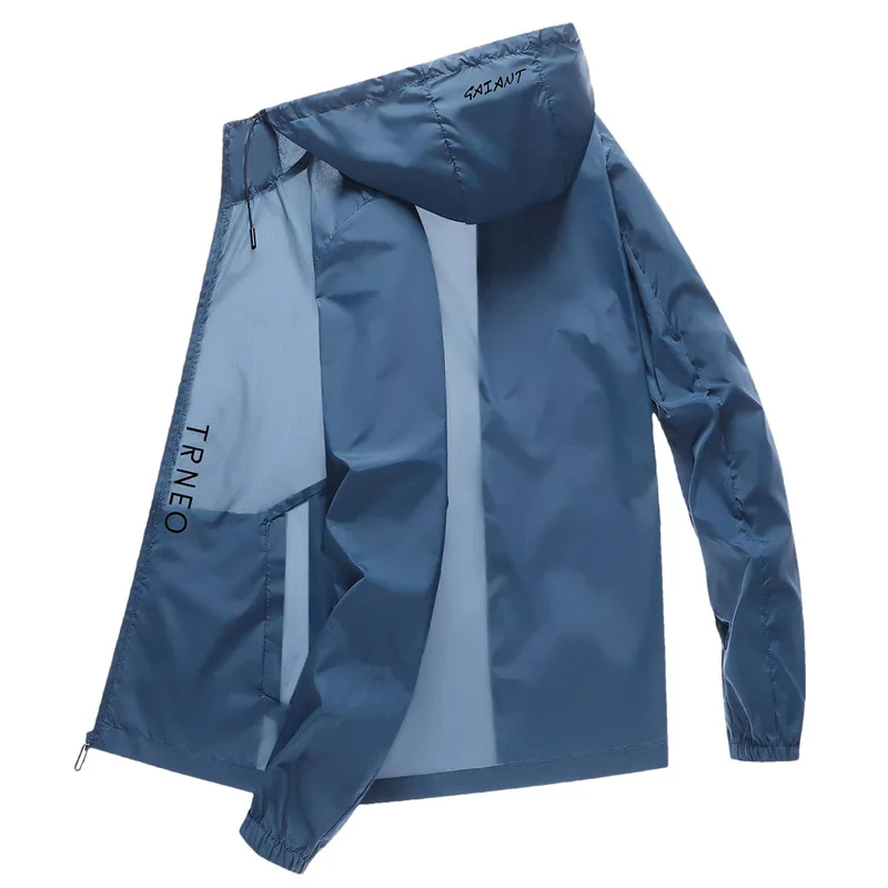 2024 Summer Breathable Camping Rain Jacket Men Women Waterproof Sun Protection Fishing Hunting Quick Dry Ice Silk Windbreaker