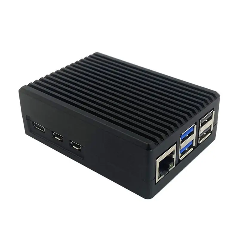 

1 комплект, простой в установке алюминиевый корпус-радиатор для Raspberry Pi 5, корпус из алюминиевого сплава, коробка, аксессуары для самостоятельной сборки-F(x)