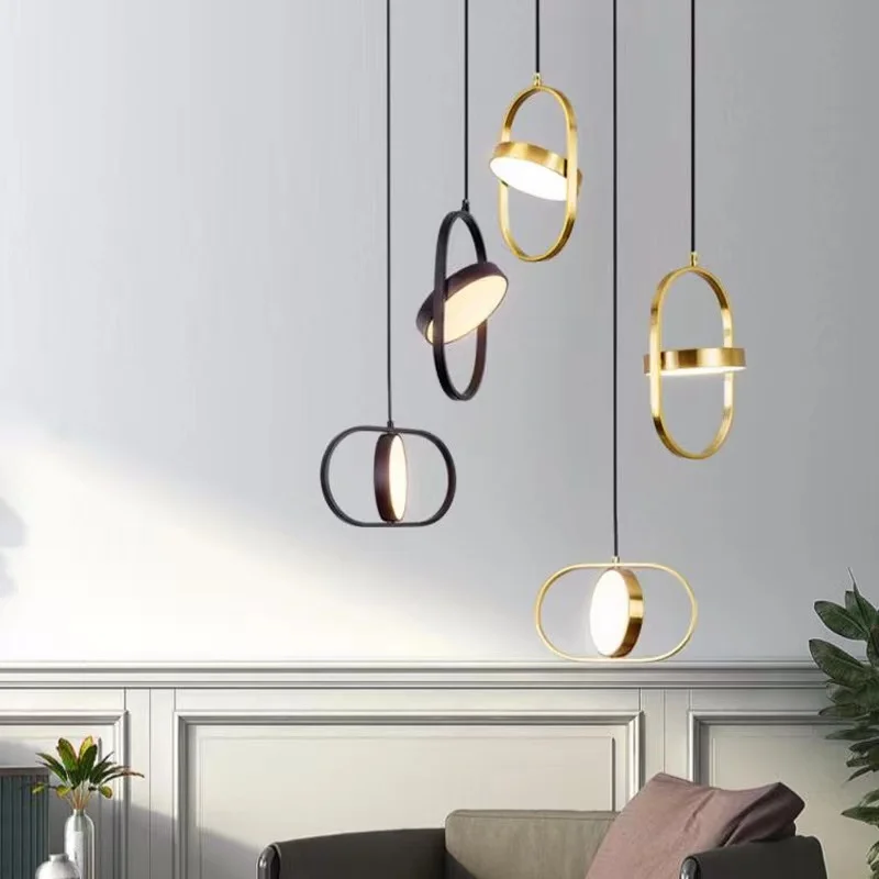 modern led rotatatble pendant lights for bedroom living room bathroom ceiling hanging lamp decoration lighting design rotate