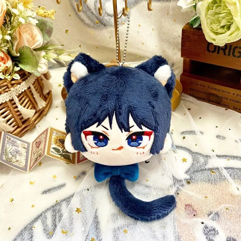 

Genshin Impact Plush Wanderer Scaramouche Plushie Pendant Dolls Soft Stuffed Backpack Baizhu Key Chain Children Gift Toy