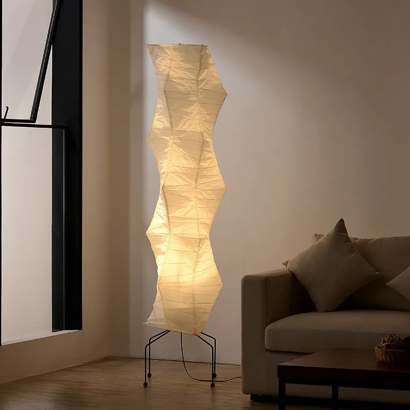 

Decorative paper lamp wabi-sabi wind living room bedroom homestay designer lamp atmosphere modern rice paper