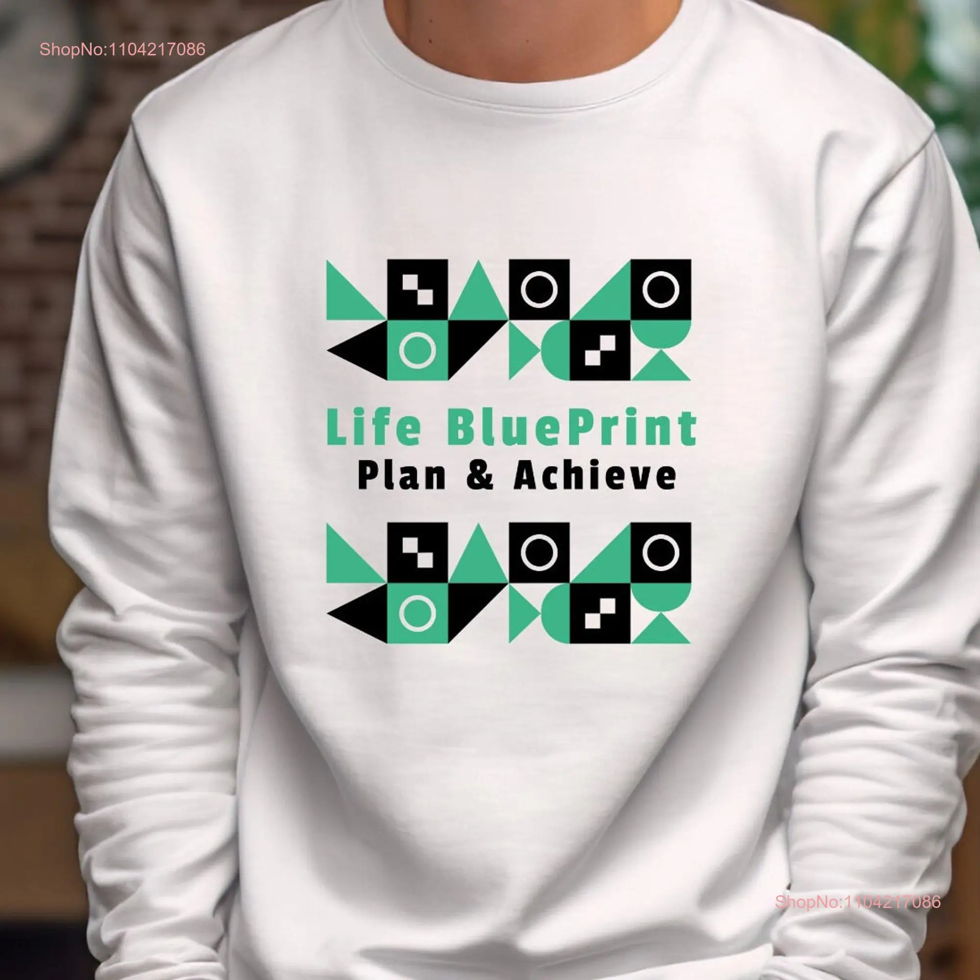 Life Blueprint Plan Achieve T shirt Workout Yoga for him Motivation Gym Men long or short sleeves