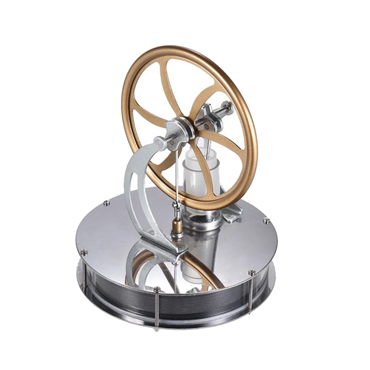 

Temperature Stirling Engine Motor Model Heat Steam Learning Education Tool to Understand the Working Principle