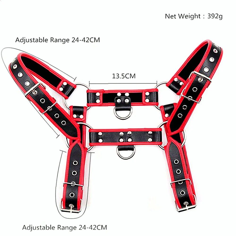 Gay Rave Harness Bdms Exotic Body Leather Harness Male Bondage Lingerie Chest Straps Adjustable Buckle Sex Toys For Men Lingerie view 6