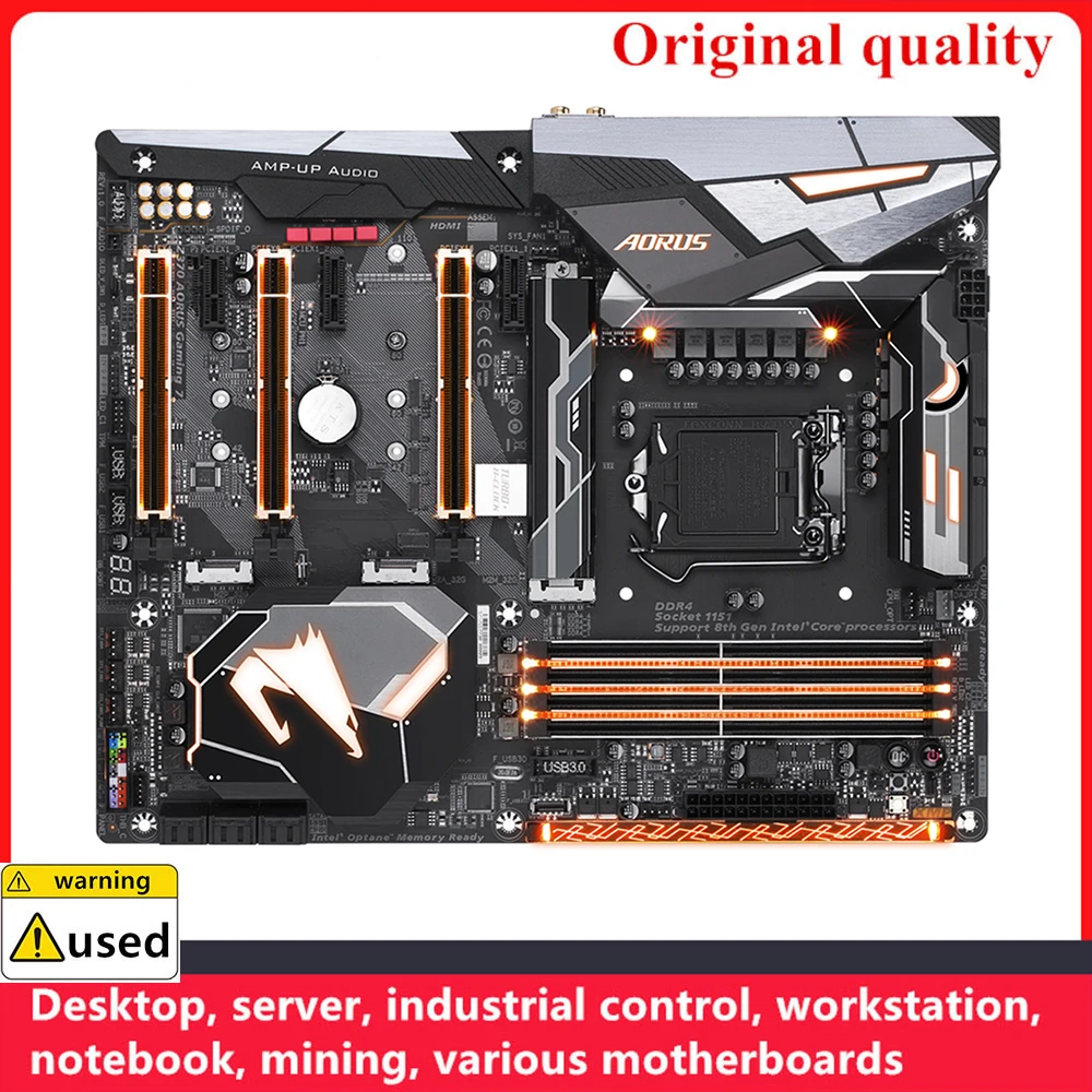 For Z370 AORUS Gaming 7 Motherboards LGA 1151 DDR4 64GB ATX For Intel Z370 Desktop Mainboard M.2 NVME SATA III USB3.0