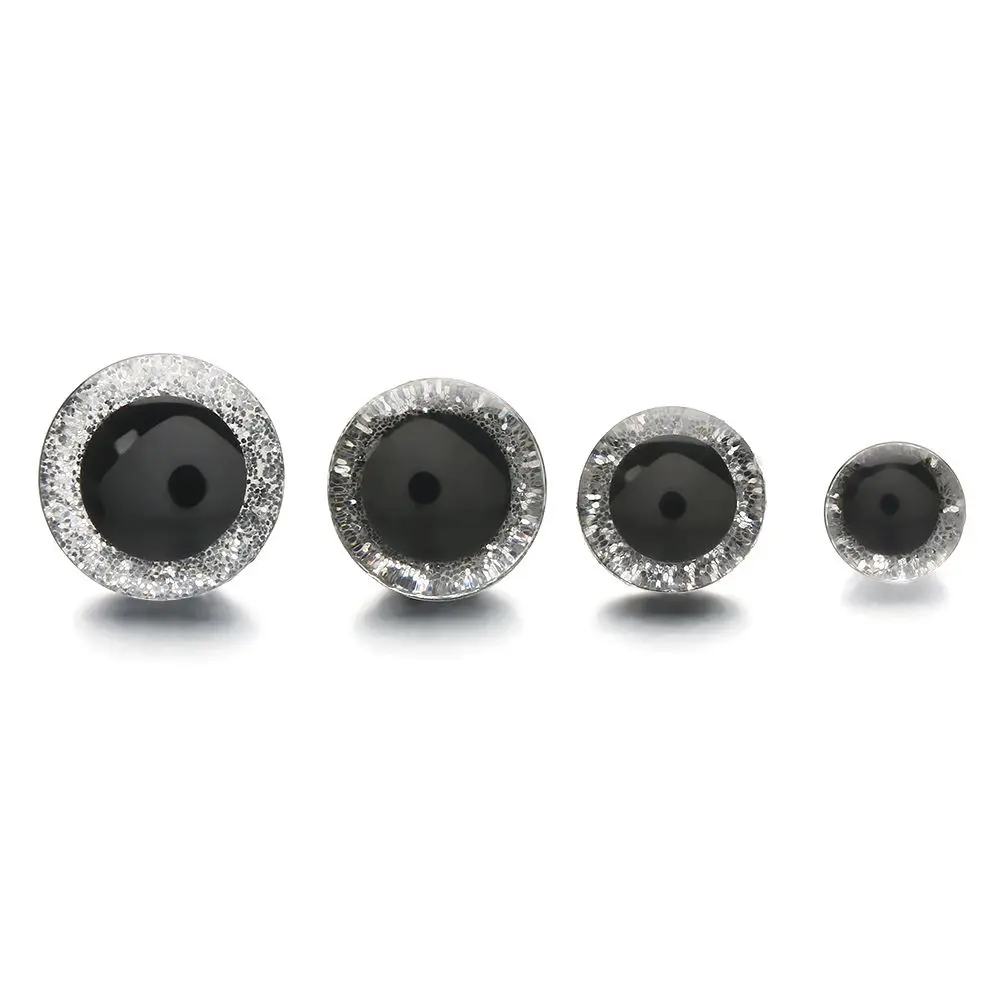 Ojos de muñeca de 9mm/12mm/14mm/16mm, 8 colores, ojos de cristal brillantes, Ojos de seguridad, accesorios de animales, muñecas, marionetas,