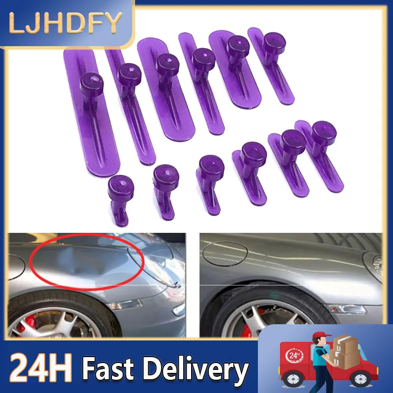 

12pcs Glue Tabs Dent Removal Tools Dent Removal Tool Car Body Glue Tabs Nylon Auto Repair Part For Dent Lifter Slide Hammer