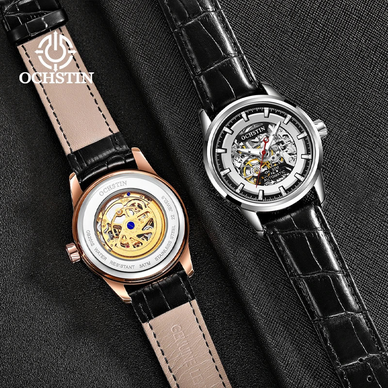 ochstin Master Series Hot 2024 Trendy Gorgeous Skeleton Mechanical Movement Waterproof Watch Men\'s Mechanical Watches