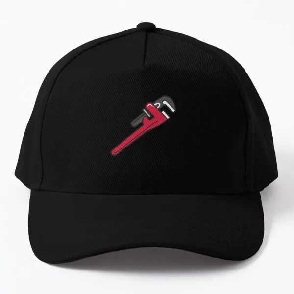 Pipe Wrench Retro Sticker  Baseball Cap Hat Printed Black Bonnet  Sun Casual Outdoor Snapback Fish Sport Solid Color Spring