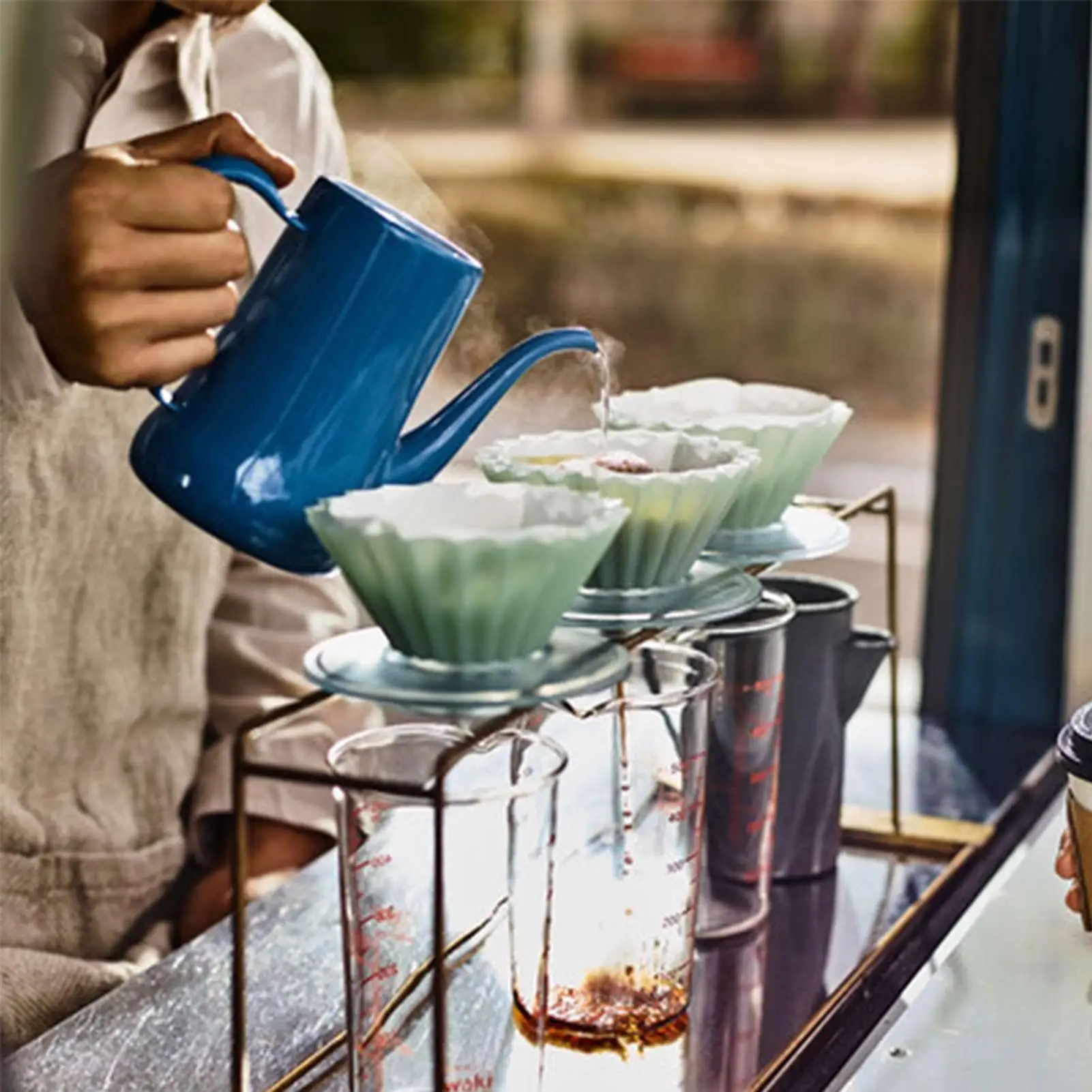 Resin Coffee Filter Stand, Stable Holder For Cake Pour Over Dripper, Hand Drip Coffee Auxiliary Rack For Home Baristas