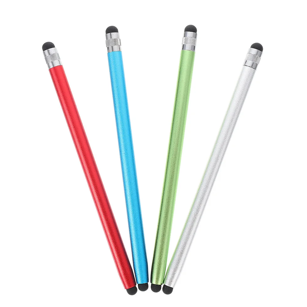 

4Pcs Capacitive Stylus Pen Sandblasted Magnesium Aluminum Body Silicone Tip No Scratch for Office Notes Art Design Screen Touch