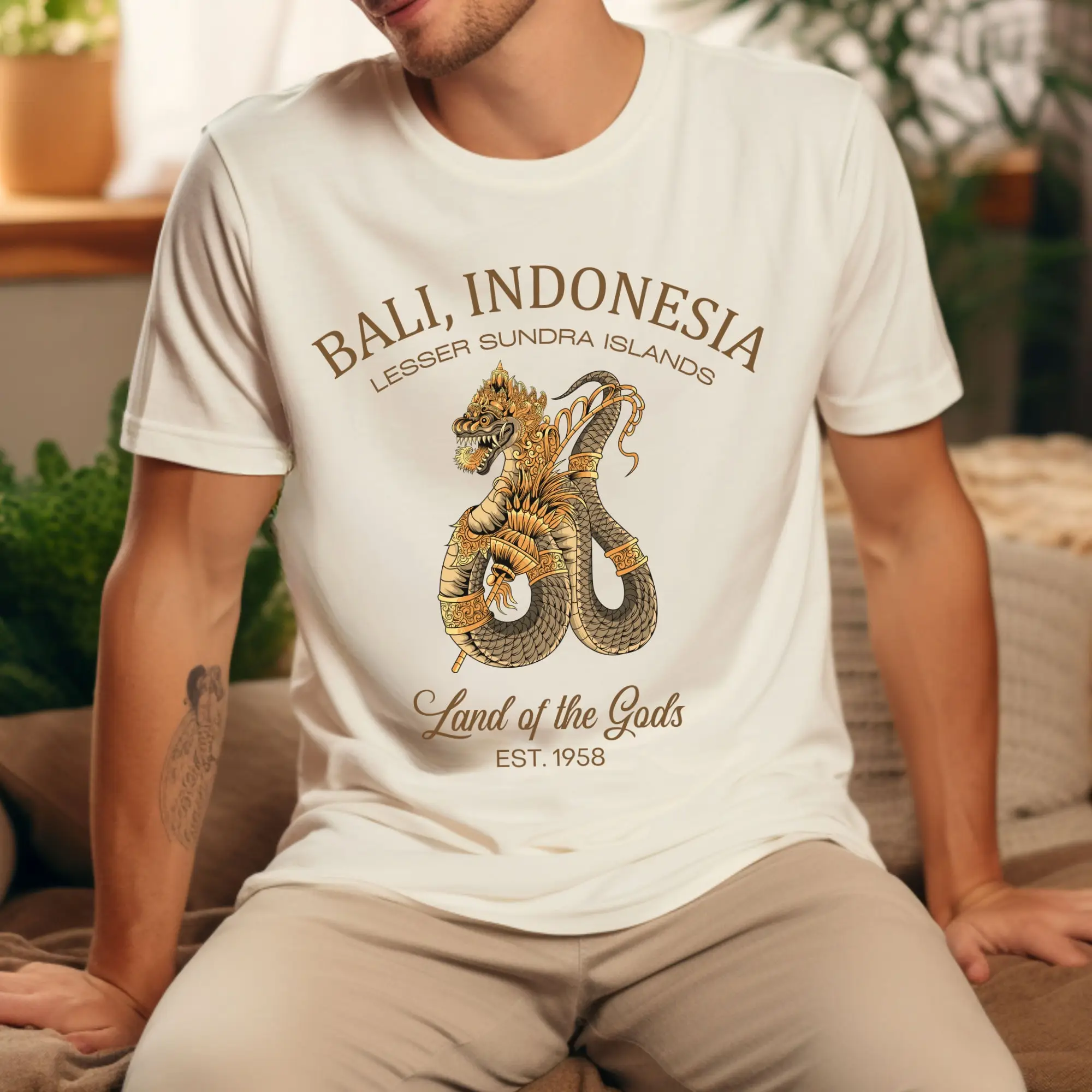 Visit Bali Indonesia T Shirt Island Vacation GifT Balinese Southeast Asia Travel Dragon