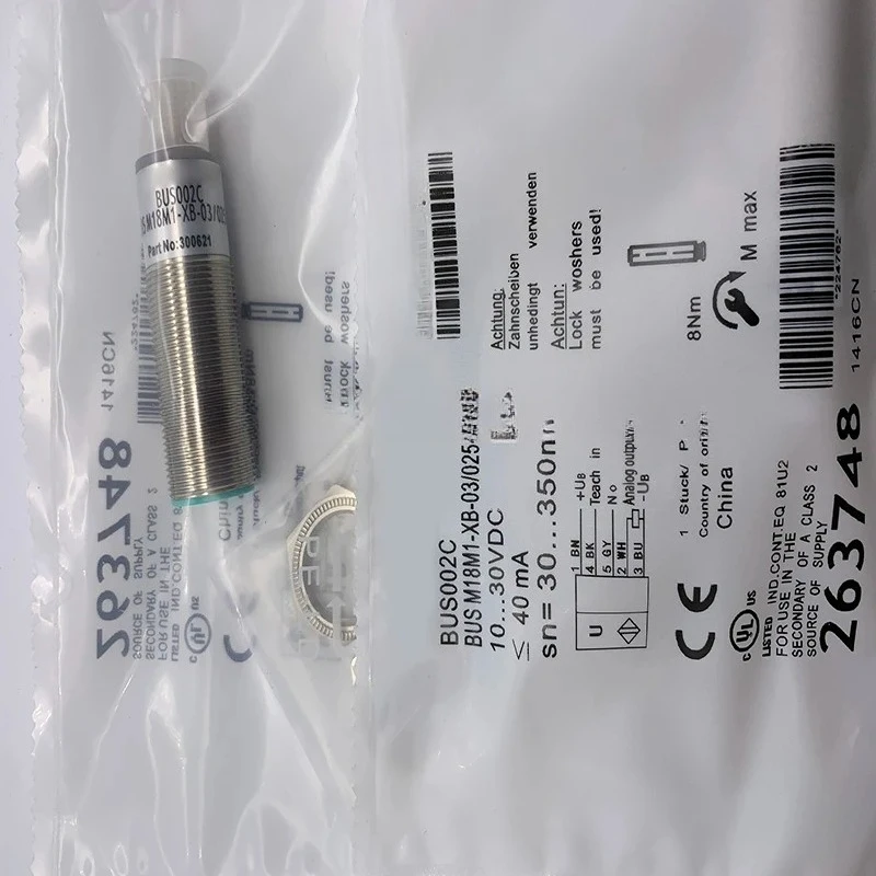 Ultrasonic Proximity Sensor BUS0024 BUS M18M1-XA-03/025-S92G In Stock 3