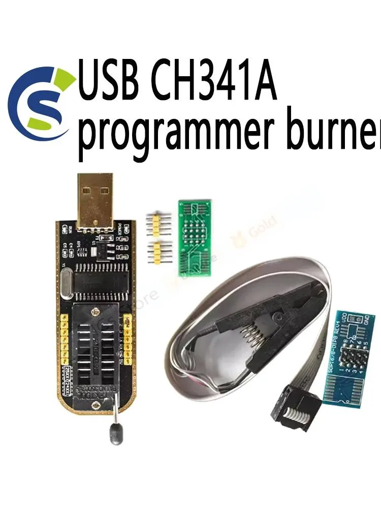 1 sztuka modułu programatora USB do pamięci EEPROM, BIOS, serii CH341A B 24 25, wraz z klipsem testowym SOIC8 SOP8, przeznaczony do pamięci EEPROM 93CXX / 25CXX / 24CXX. — zdjęcie produktu 6