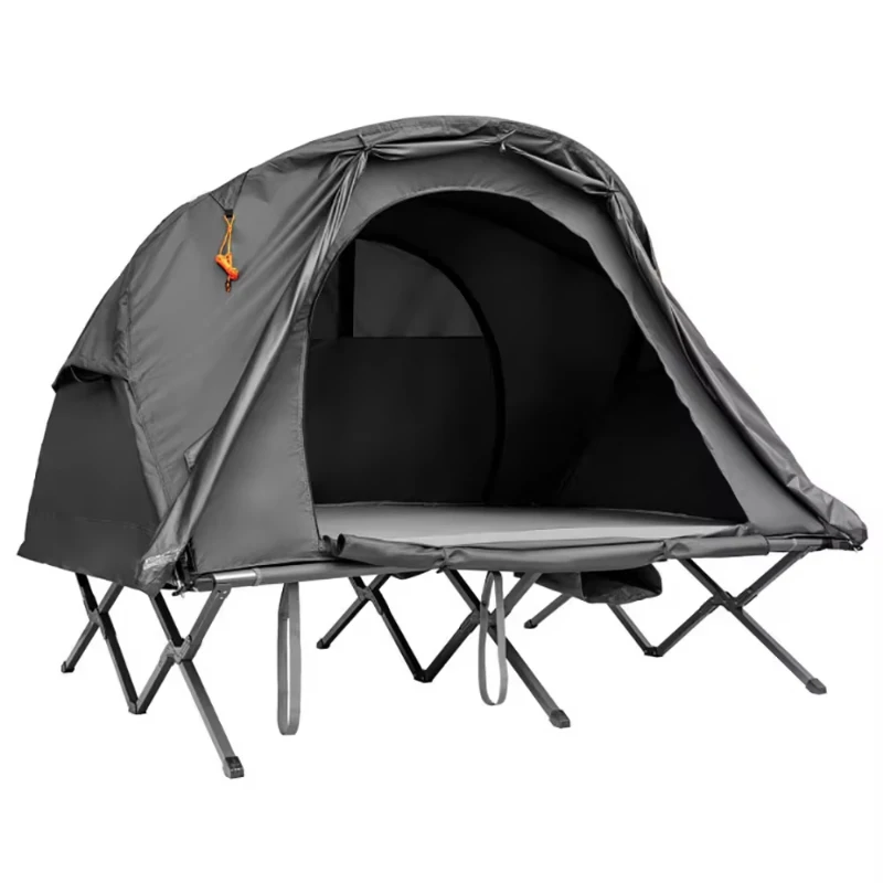 Outdoor camping tent for 2 people with exterior cover, PVC material, modern design, outdoor furniture