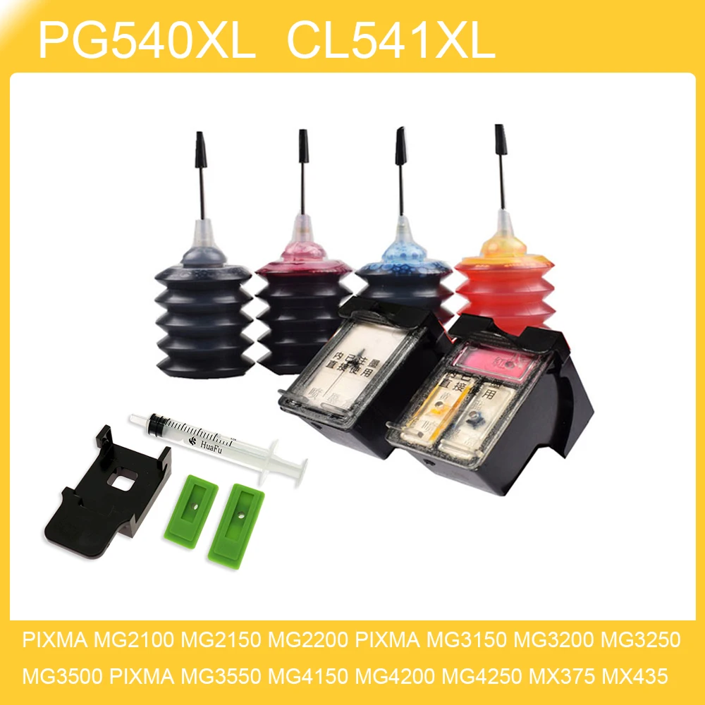 

Для Canon PG-540 PG540 CL541 CL-541 картриджи PG 540 CL 541 PIXMA MG3250 MG3255 MG3550 MG4100 MG4150 MG4200 MG4250 PG-540XL