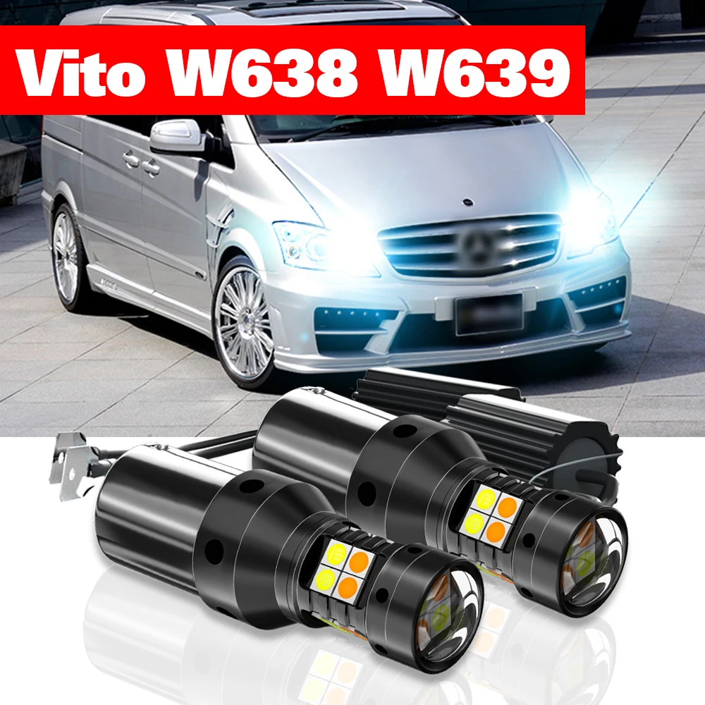 Für Mercedes Benz Vito W639 W638 1996-2008 2 Stück LED Dual-Mode Blinker+Tagfahrlicht DRL 2003 2004 2005 Zubehör