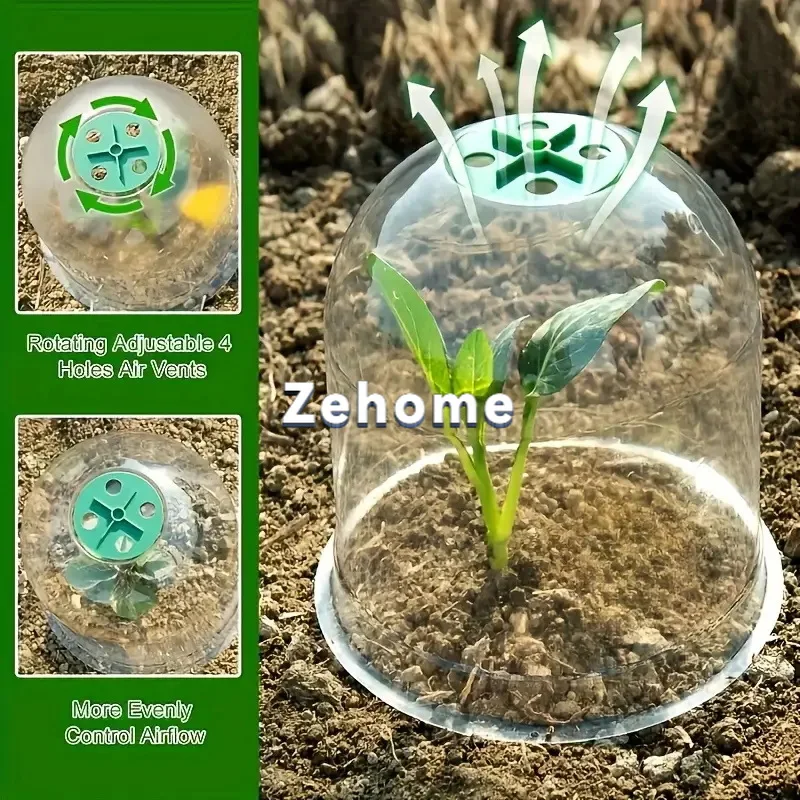 5pcsRound reusable plant protective cover against bird snails protective greenhouse breeding breathable nursery cover