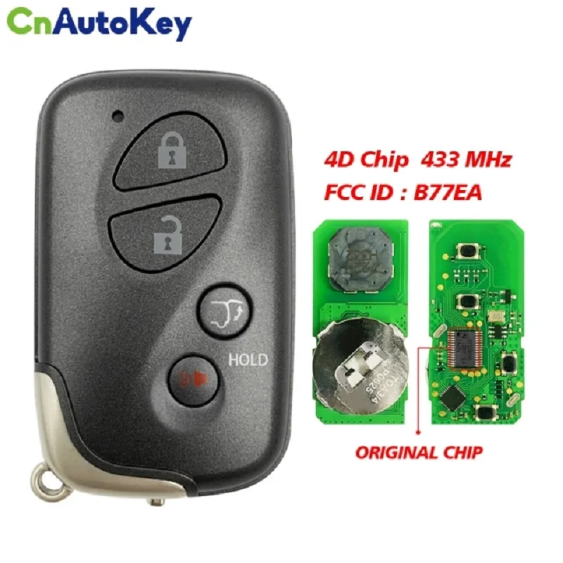 CN052054 For Lexus LX570 2009-2014 Smart Key Remote 89904-60850 89904-60851 FCCID B77EA P1 98 4D 67 433Mhz A433