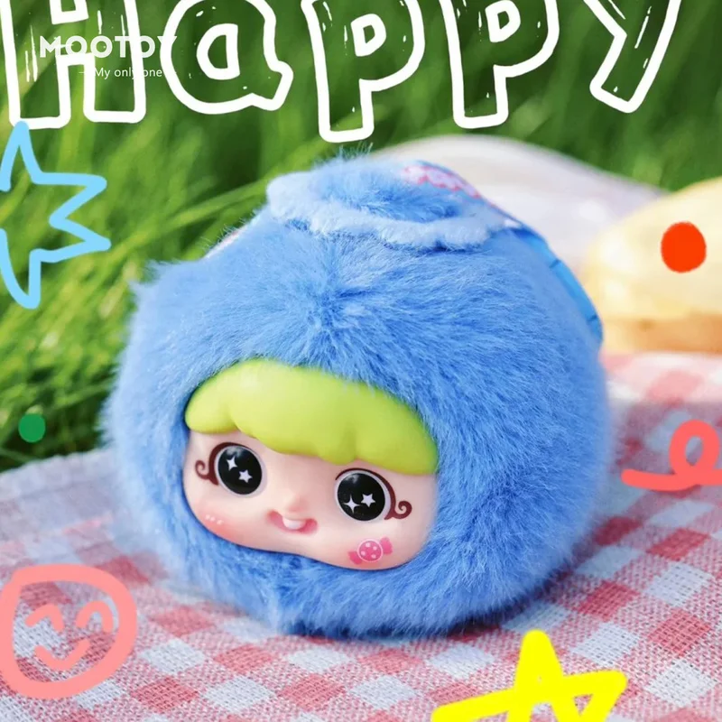 عرض خاص طفل ثلاثة يايا متعة الفاكهة الفينيل أفخم صندوق أعمى لطيف العصرية اللعب على ظهره قلادة دمية ديكور فتاة صندوق غامض هدية #6