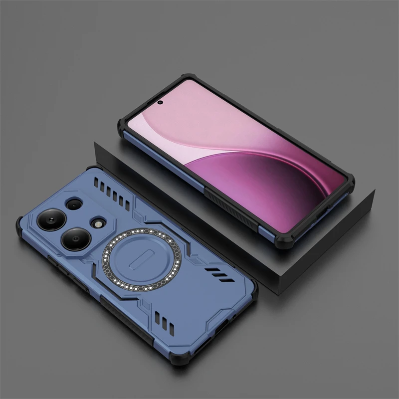 Case For Redmi Note 13 Pro 4G Case Redmi Note 13 Pro 4G Magnetic Adsorption Wireless Charge Cover For Redmi Note 13 Pro 4G Case