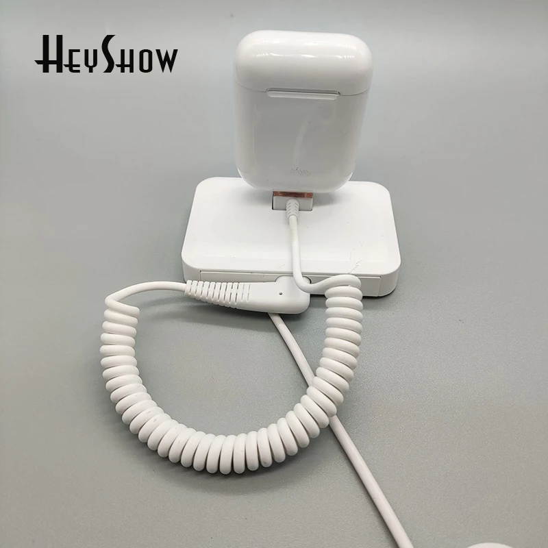 Suporte de segurança autônomo do telefone airpods anti-roubo expositor titular carregamento huawei apple relógio alarme do assaltante para a loja de varejo