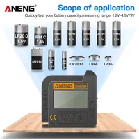 ANENG Test Checkered Load Analyzer Digital Lithium Battery Tester Capacity Universal Display Check AAA AA Button Cell 168Max