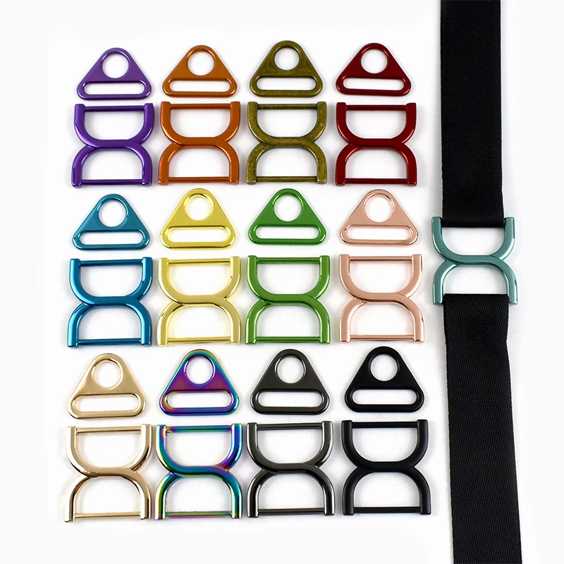 

5Pcs 25mm Metal Belt Buckle Bag Strap Adjuster Ring Connector Clasp Webbing Slider Hooks Coat Decor Buckles Sewing Accessories