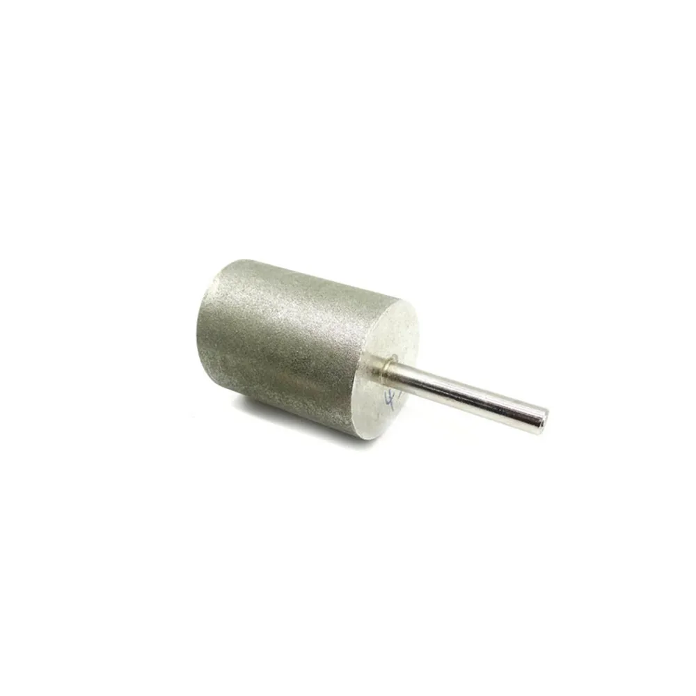 1Pcs Diamond Cylinder Type Grinding Head Abrasive Wheel Jade Jewelry Bracelet Glass Stone Carving Polishing Tool Burrs Bit 6/8mm
