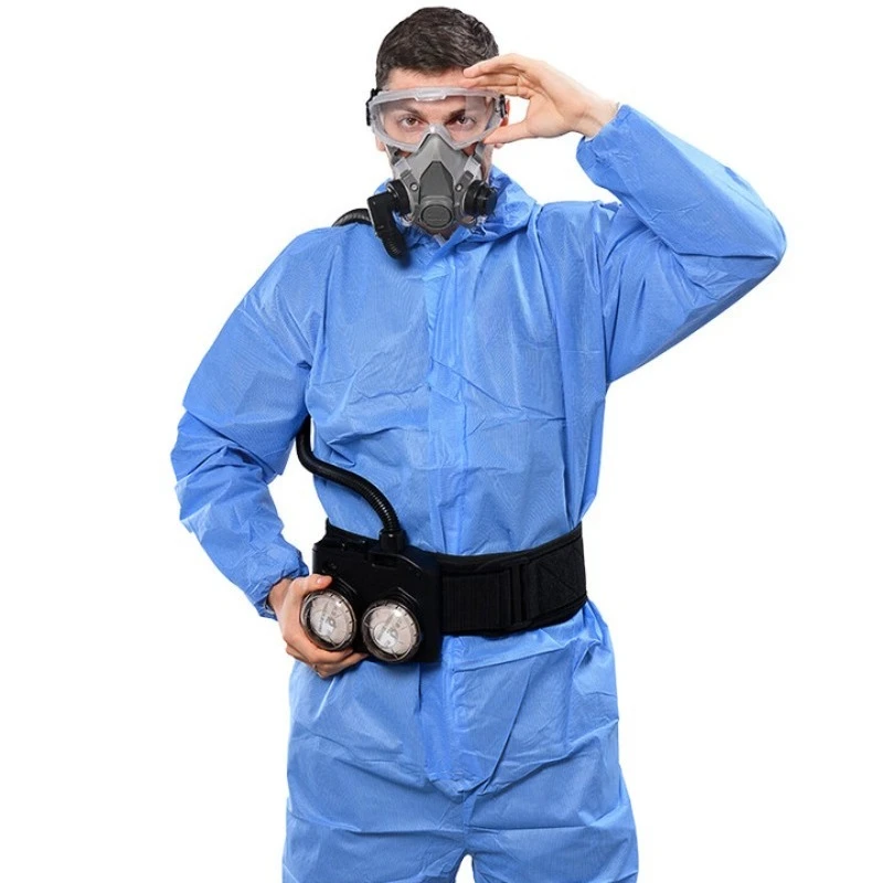 إمدادات الهواء الكهربائية نصف قناع الغاز رذاذ الطلاء تلميع