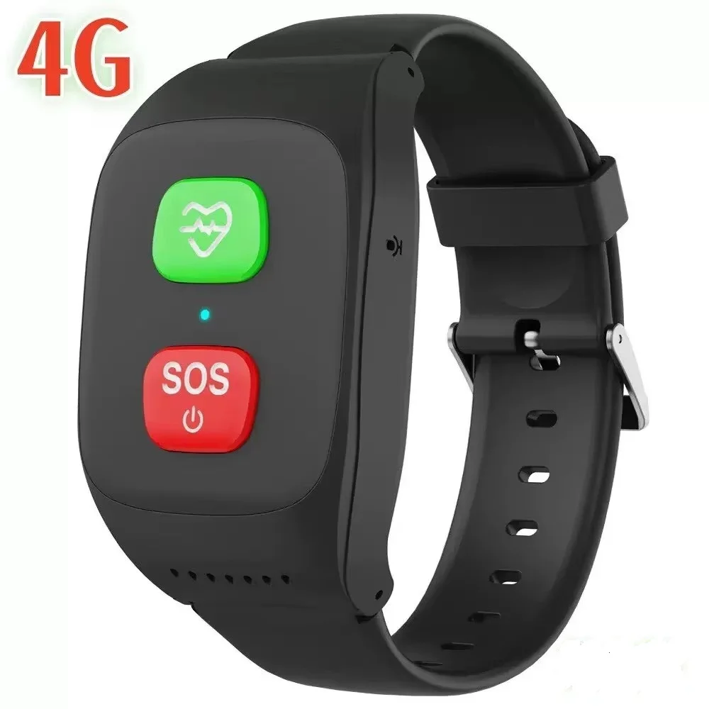 Image of GPS-Tracker für Senioren S8 GPS-Armband Notfallalarm Herzfrequenz-Blutdruck-Monitor SOS GPS-Tracker