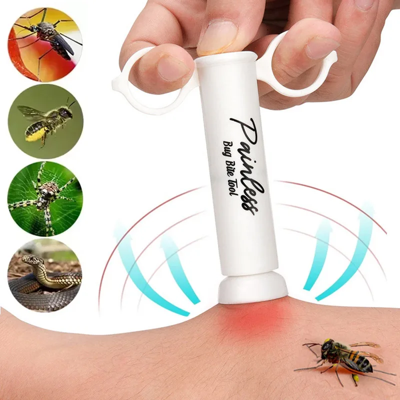 

Poisonous Insect Bite Emergency Rescue Venom Extractor Outdoor Vacuum Quick Extractor Camping First Aid Supplies Accessories