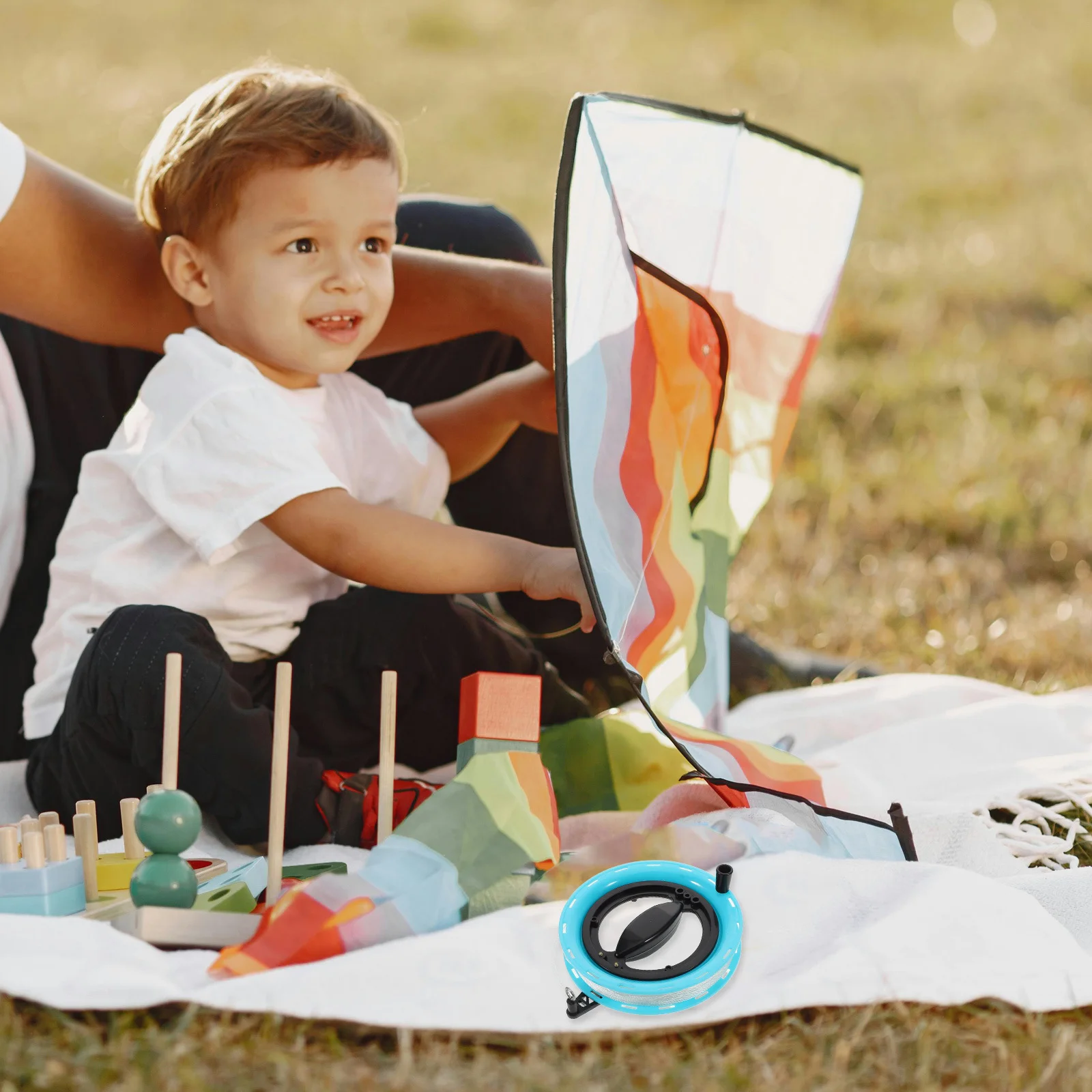 String Spool Handheld Wheel With 100M High-Strength Line Hollow Lightweight Design For Easy Tension Control Outdoor Kite Flying