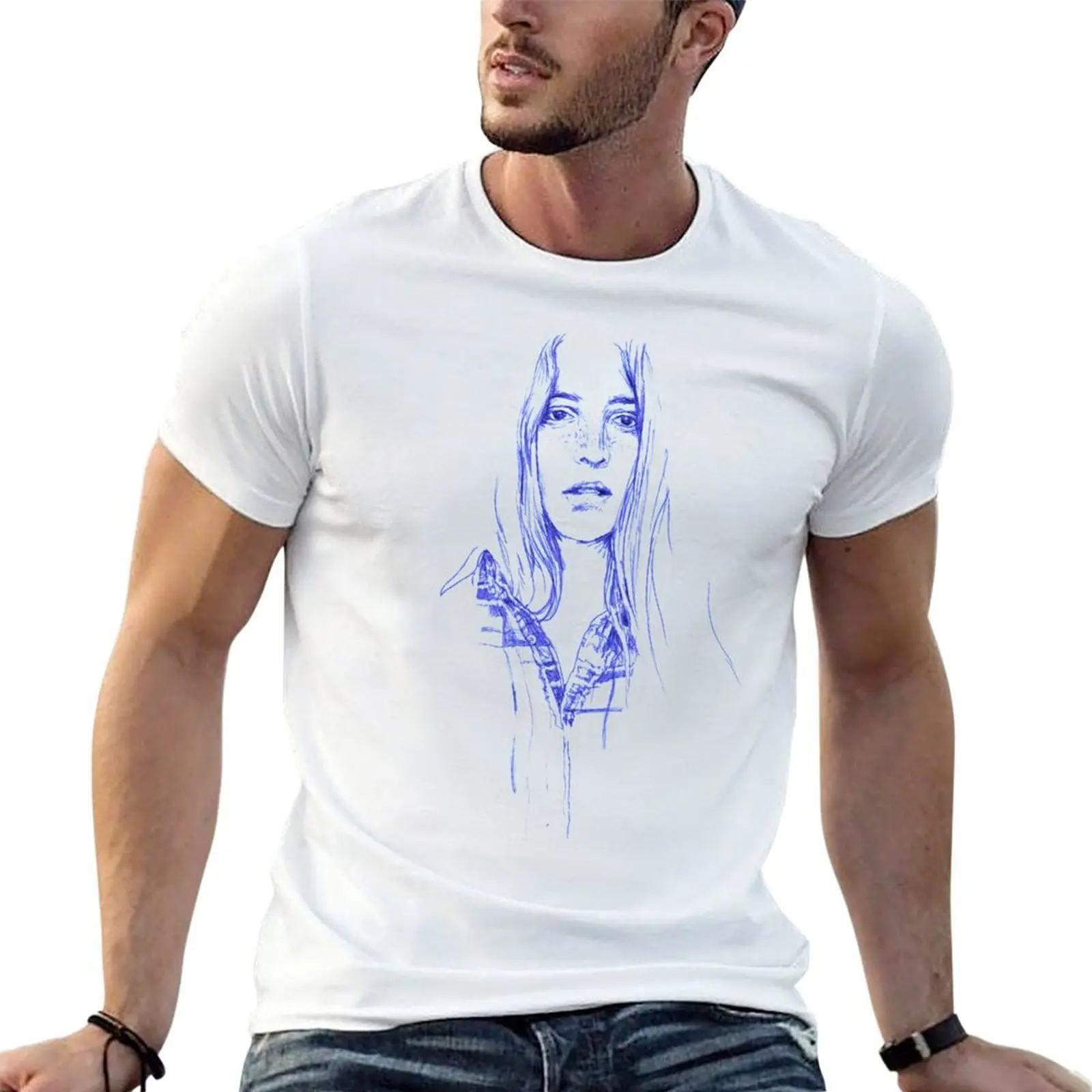 Freckles - Cowgirl Pen Style T-Shirt baggy shirts Luxury man mens clothing