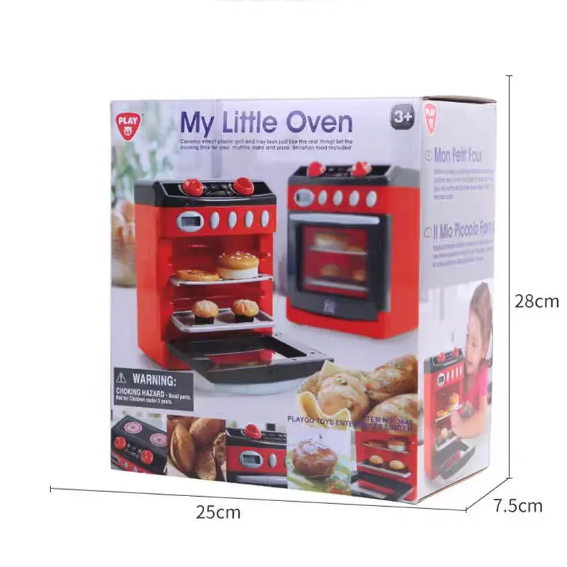 لعبة Play Go Fashion Slimline Toy Oven أجهزة مطبخ واقعية للعب التظاهري للأطفال