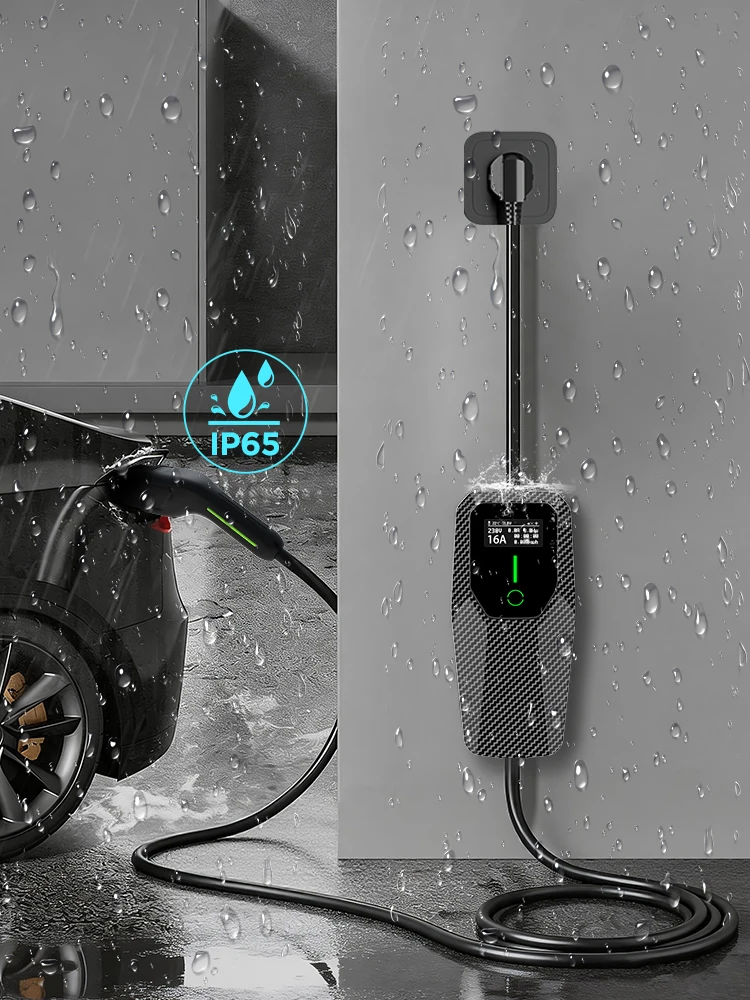 Junsun EV-Ladegerät Typ 2 Elektrofahrzeug-Ladekabel Schuko 3,5KW CEE Blau 7,4KW CEE Rot 11KW 22KW 16A 32A Dreiphasige Tragbare EVSE Wallbox-Ladestation für EU-Stecker