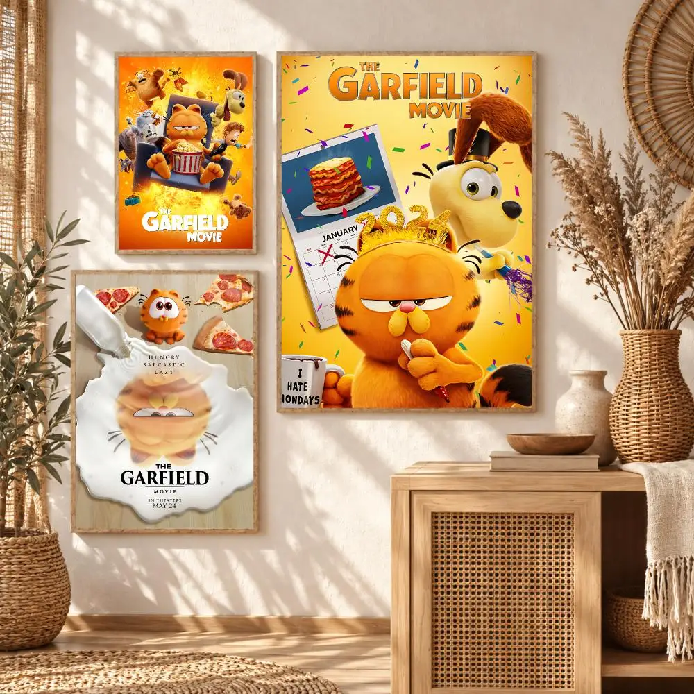 Funny Cartoon G-Garfield Painting Calligraphy Modern Canvas Wall Art Prints for Living Room Decor | Wall Decals