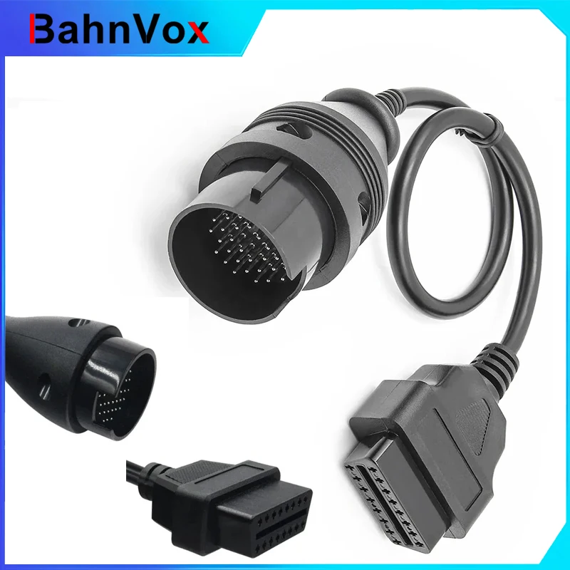 Bahnvox For Mercedes 38 Pin to 16Pin Female Connector OBD OBD2 OBDII Diagnosis Connector Extension Cable adapter for Benz
