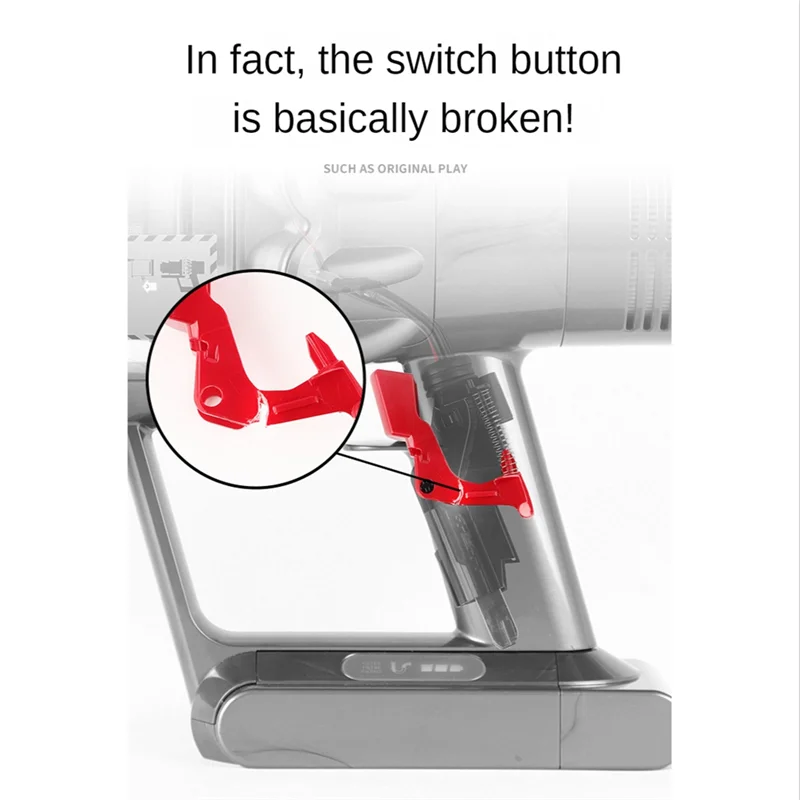 ABJT-Replacement Part Accessory Switch Button And Trigger Lock Version Power Trigger Switch For Dyson V11 V10 Vacuum Cleaner