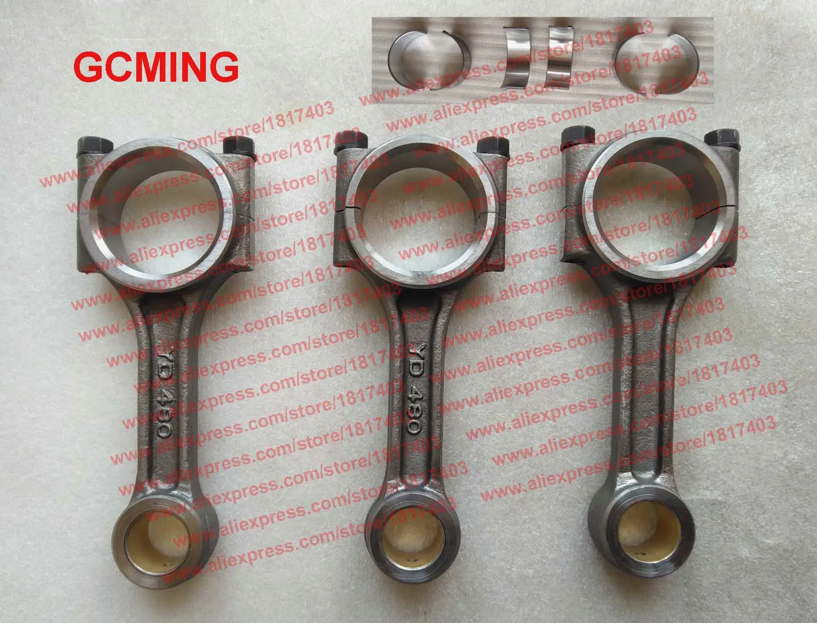 Yangdong Y480G-04202 Connecting rod assembly + 480G-04003a Connecting rod bearing shell, Yangdong Y380T engine