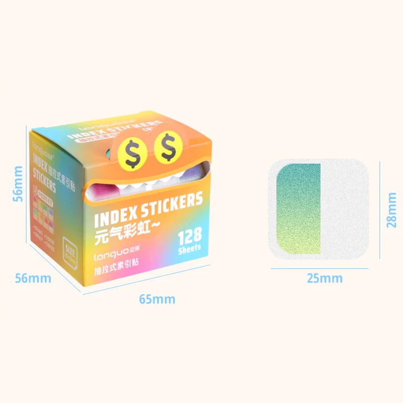 علامات تبويب مؤشر حلزوني بلون الدوبامين علامات مرجعية لؤلؤية وملاحظات لاصقة كاملة اللصق لدراسة دفاتر الملاحظات والمذكرات