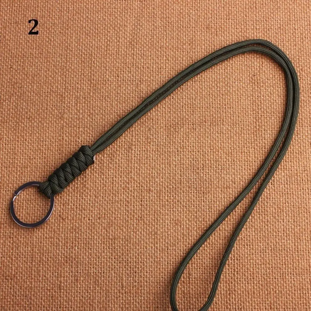 

High Quality 45cm/14cm Paracord Keychain Lanyard 20 Styles High Strength Lanyard Emergency Survival Tool Outdoor Tool