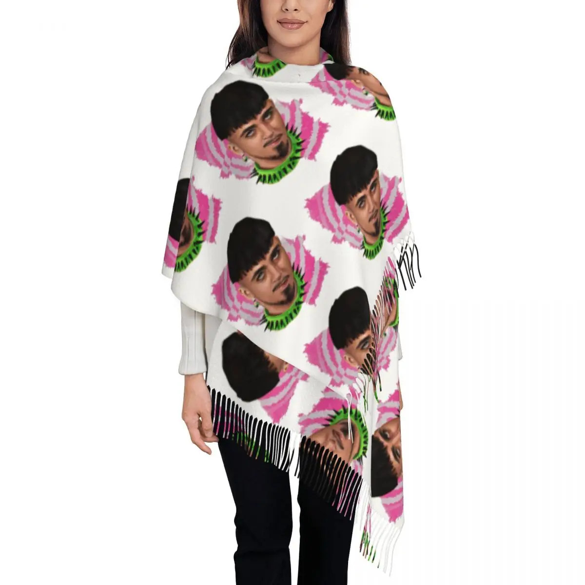 

Kaarija Cha Cha Cha Scarf Tassel Scarves for Women Soft Warm Shawls and Wraps Long Fall Winter Shawl Wrap