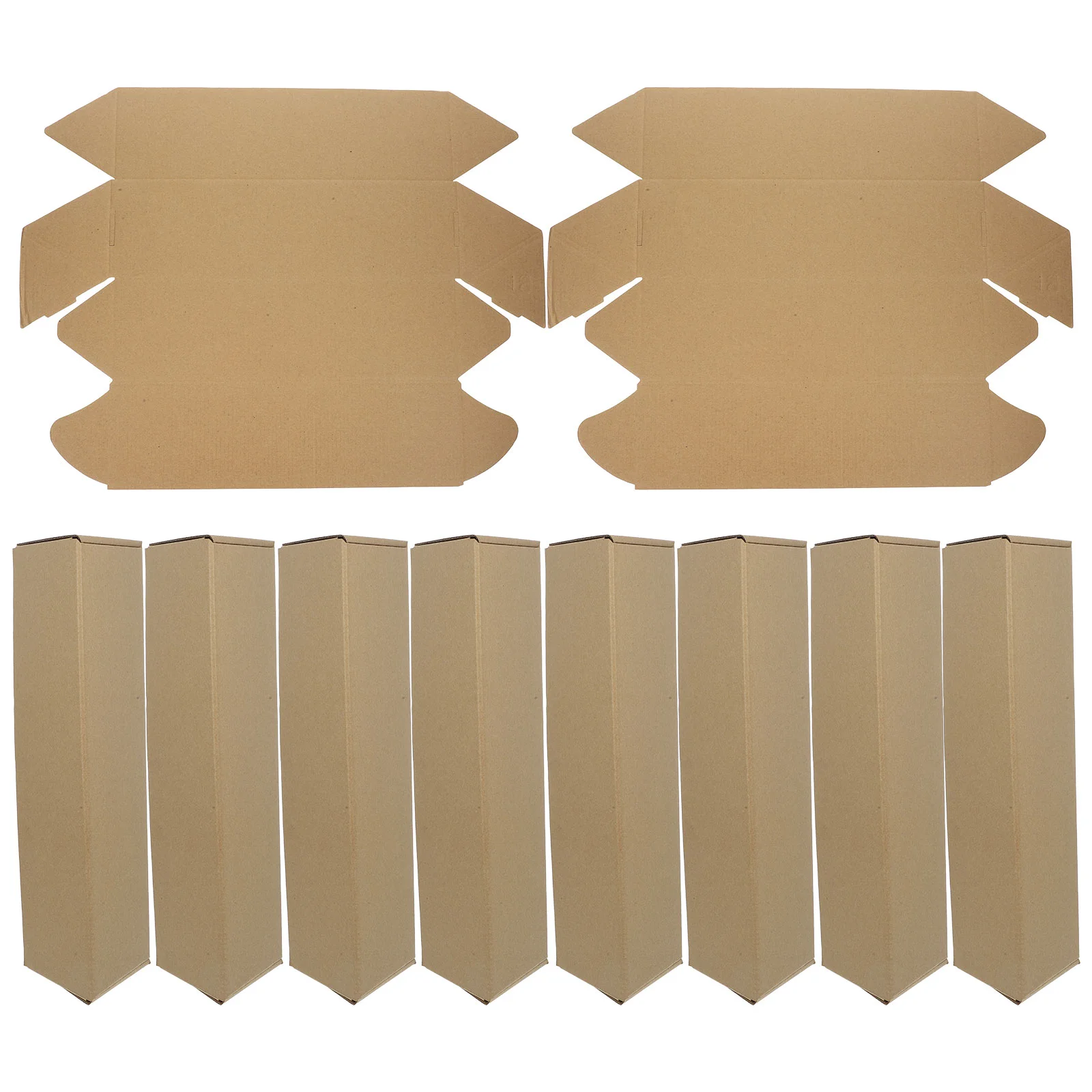 Mailing Triangle Shape Shipping Box, tubo de armazenamento de desenho, 10pcs