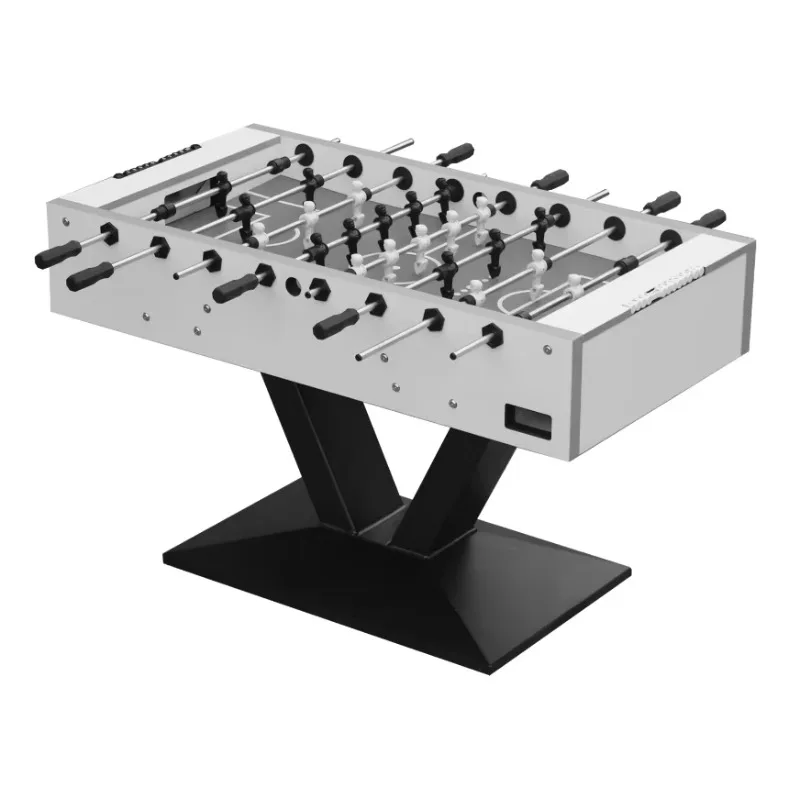 Professional 55 Inch Foosball Table 360 Degree Goalie Rotation Engineered Wood Soccer Game Table Metal Legs