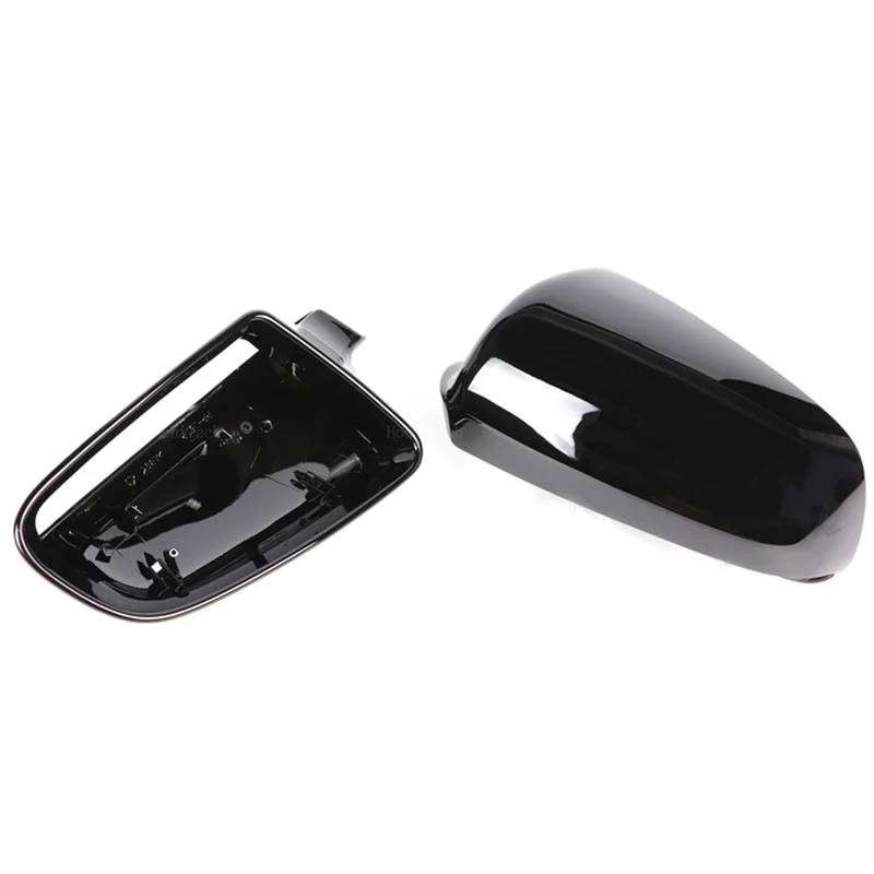 Carbon pattern Side Wing Mirror Caps For Audi A3 S3 8P A4 S4 B6 B7 8E 8H A6 S6 C6 4F Pre-facelift Replacement covers - view 2