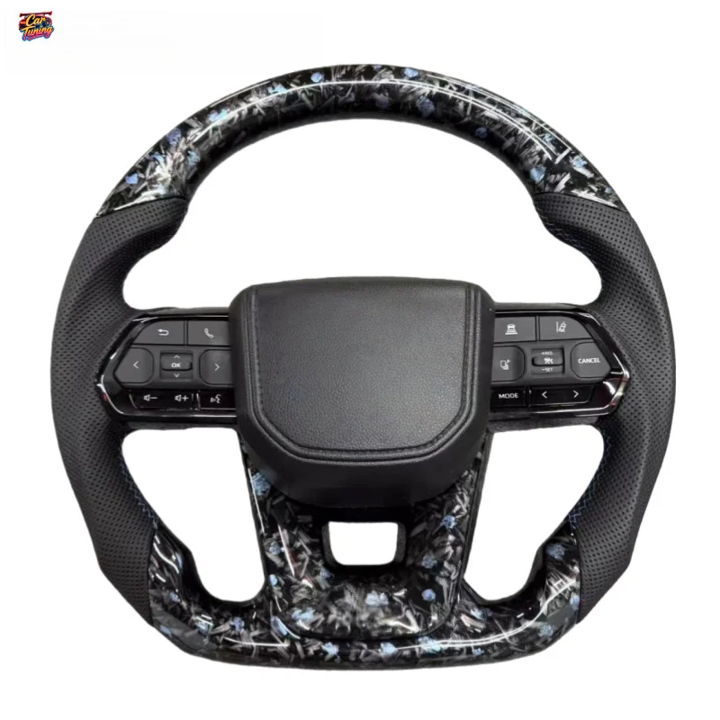 Forged Carbon Fiber Steering for Toyota Land Cruiser LC200 LC300 Prado 50 200 LC79 LC70 FJ200Steering Wheel Without Airbag