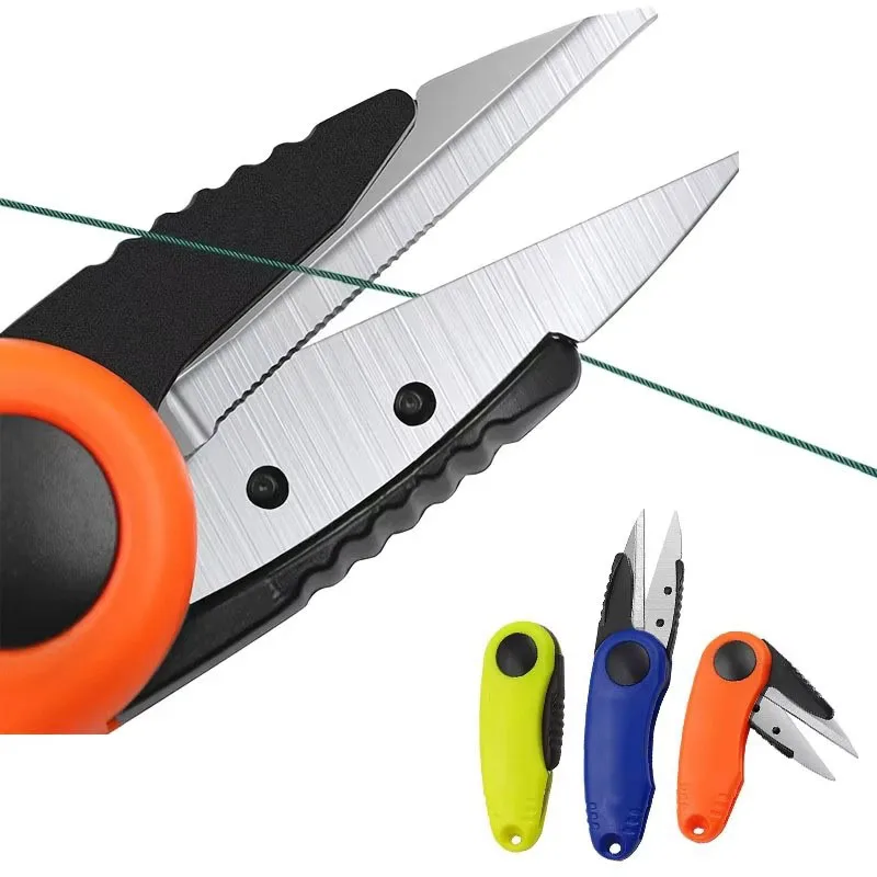1/2/3pcs Folding Scissors Stainless Steel Scissor Multifunction Fishing Line Cut Clipper Shrimp-Type Fishing Tackles Pesca