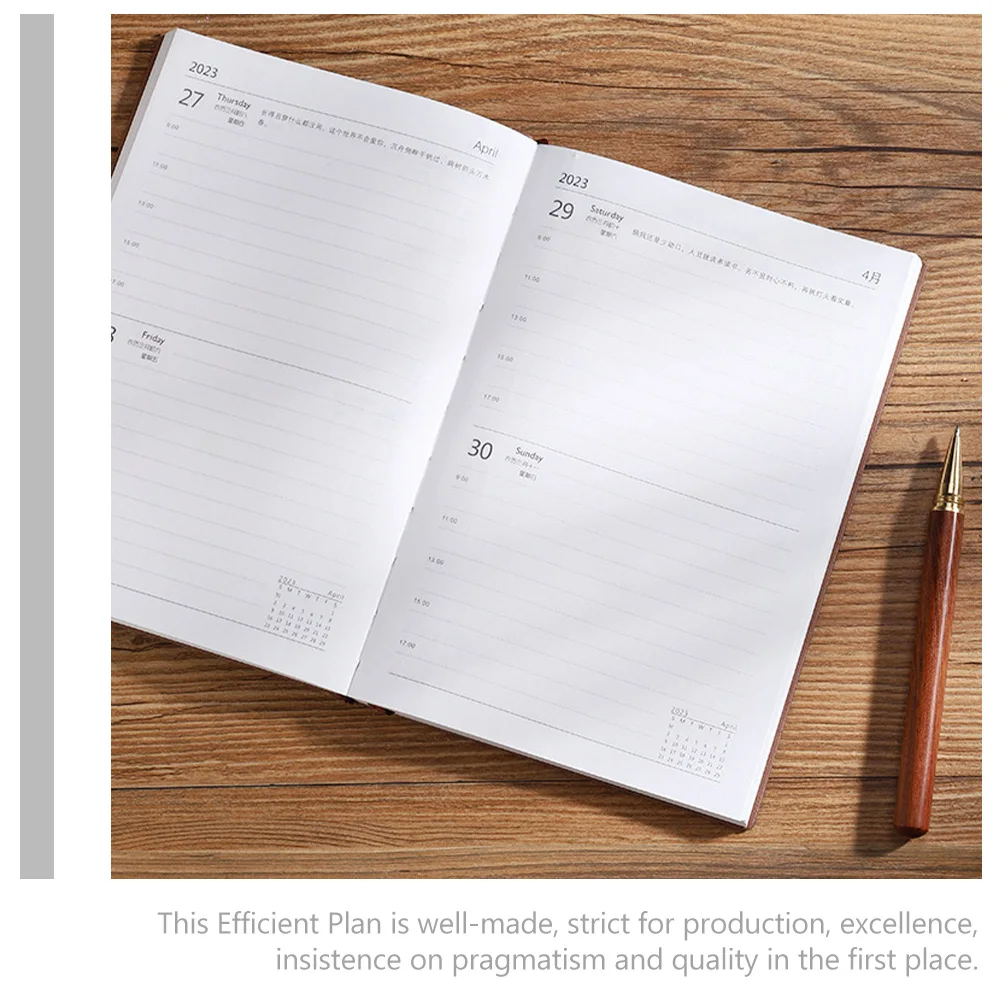 

Planner Time Management Notebook Dating Calendar Schedule Imitation Hourly Weekly
