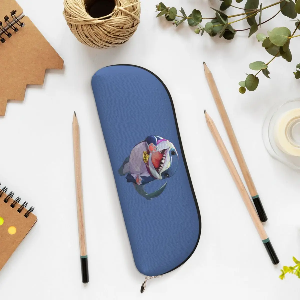 حافظات أقلام جيف ذا لاند شارك، حقيبة أقلام رصاص، لوازم مكتبية، صندوق تخزين كبير، حقيبة أقلام رصاص لهدايا الطلاب